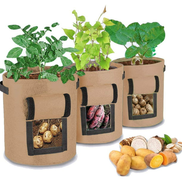 Potato Planting Grow Bag 3-15 Gallon Planter Growing Garden Vegetable Container. 